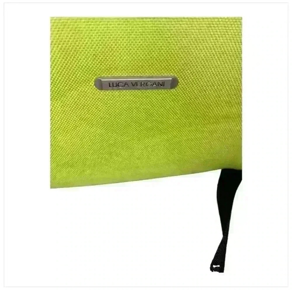 Luca Vergani Lime Green Cosmetic Travel Bag Unisex Top Handle - Picture 5 of 5